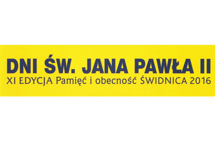 Dni Św. Jana Pawła II, Pamięć i obecność – Świdnica 2016