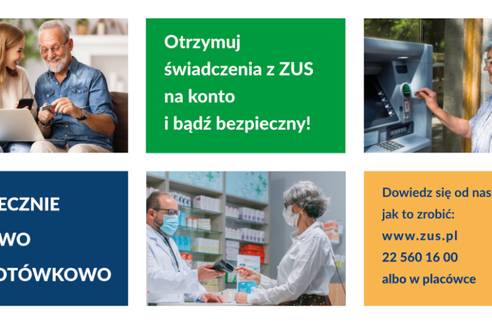 Bezpiecznie, zdrowo, bezgotówkowo – kampania informacyjno-edukacyjna dla klientów ZUS