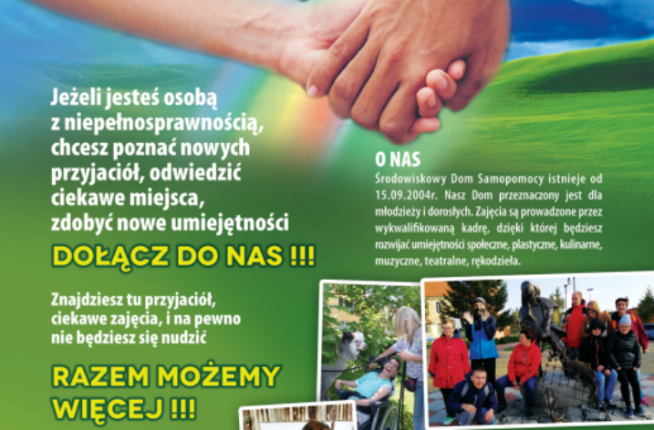 Rekrutacja do Środowiskowego Domu Samopomocy „Tęcza”