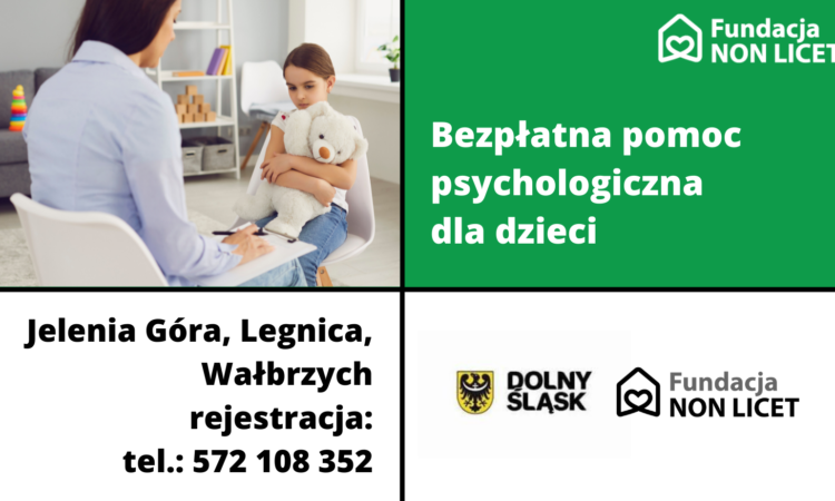Bezpłatna pomoc psychologiczna dla dzieci – Jelenia Góra, Legnica, Wałbrzych i Wrocław