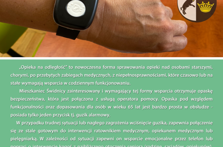 Opaski bezpieczeństwa dla seniorów w ramach Korpusu Wsparcia Seniorów