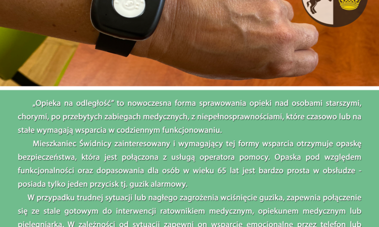 Opaski bezpieczeństwa dla seniorów w ramach Korpusu Wsparcia Seniorów