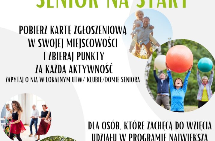 Ruszył program „Senior na start”