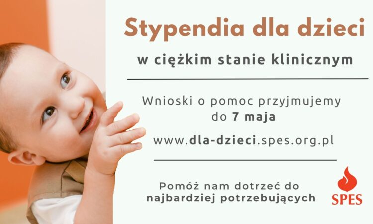 Stypendia dla dzieci w ciężkim stanie klinicznym – nabór wniosków 2023